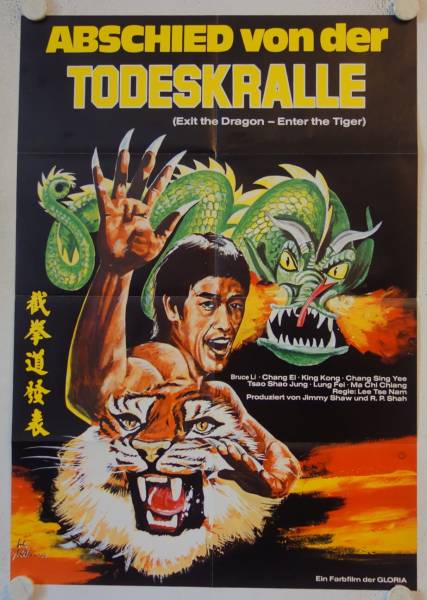 Exit the Dragon - Enter the Tiger original release german movie poster